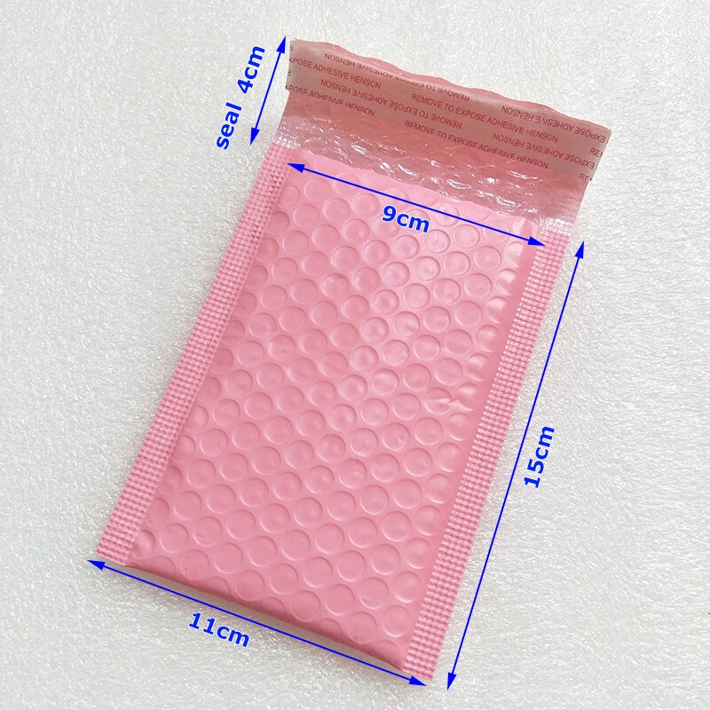 25 stk boble kuvertpose pink boble polymailer selvforseglet postposer polstrede kuverter til bogmagasin foret mailer 11 x 15cm