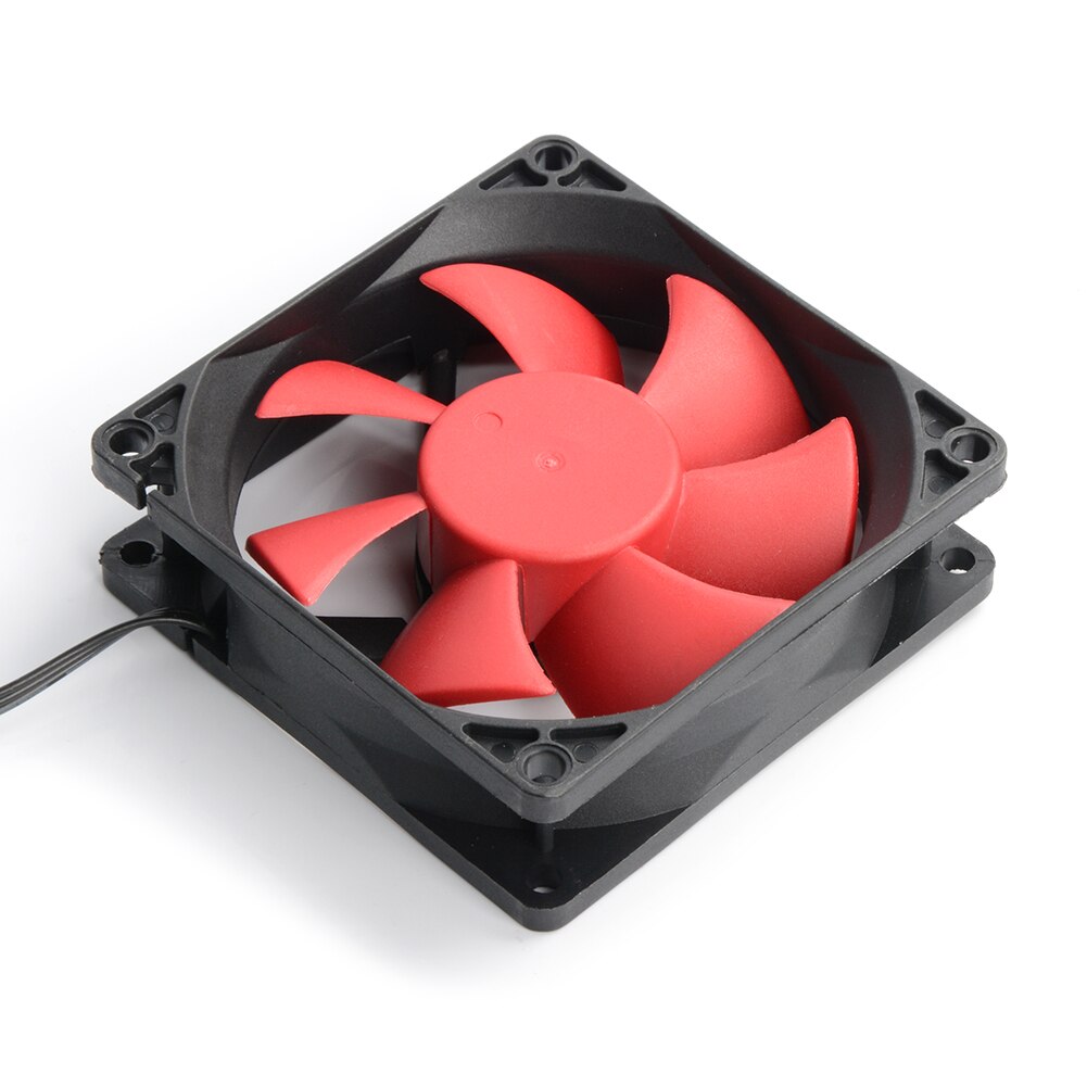 Computer Case 80mm Fan 3Pin+4Pin Double Connector Radiator Cooler Mute PC 12V 80*80*25mm Chassis Water Cooling Fans