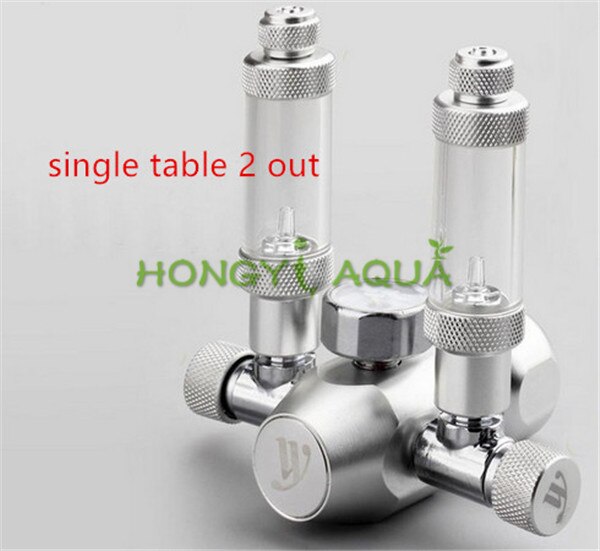 1 piece 220v CO2 decompression table CO2 regulator single table/double table/single solenoid/double solenoid/single table 2 out: Blue
