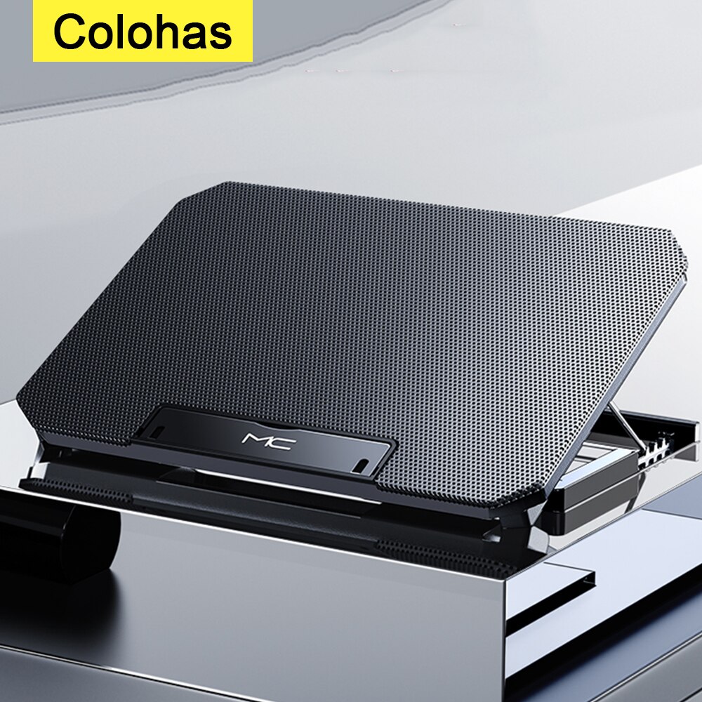 Laptop Stand Verstelbare Cooler Base Ondersteuning Draagbare Notebook Cooling Pad Houder Voor Macbook Gamer Pc Cooler Laptop Accessoires