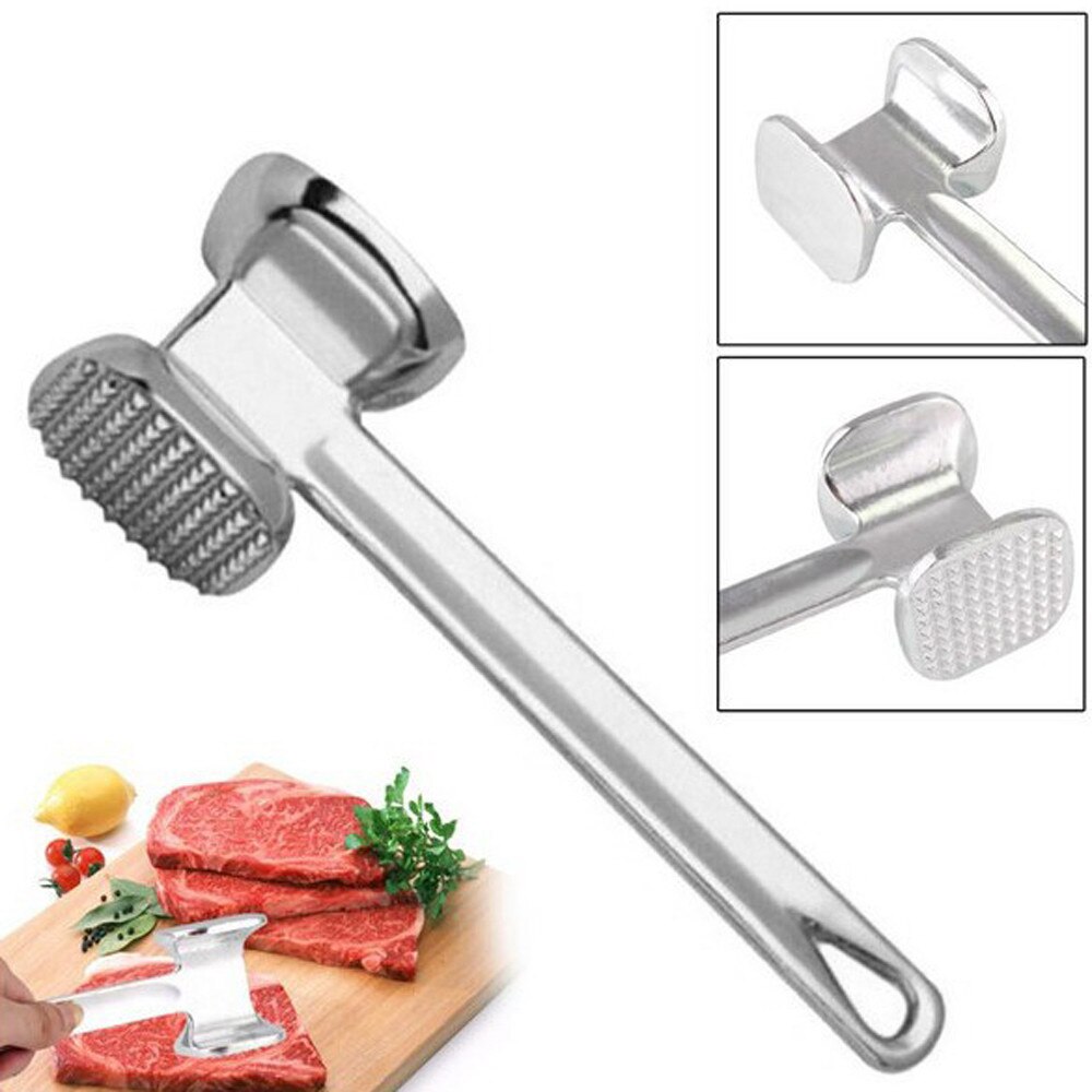 20#19.5cm två sidor aluminium kött hammare klubba nötkött kyckling biff nötkött porks kött hammare köketillbehör för kök