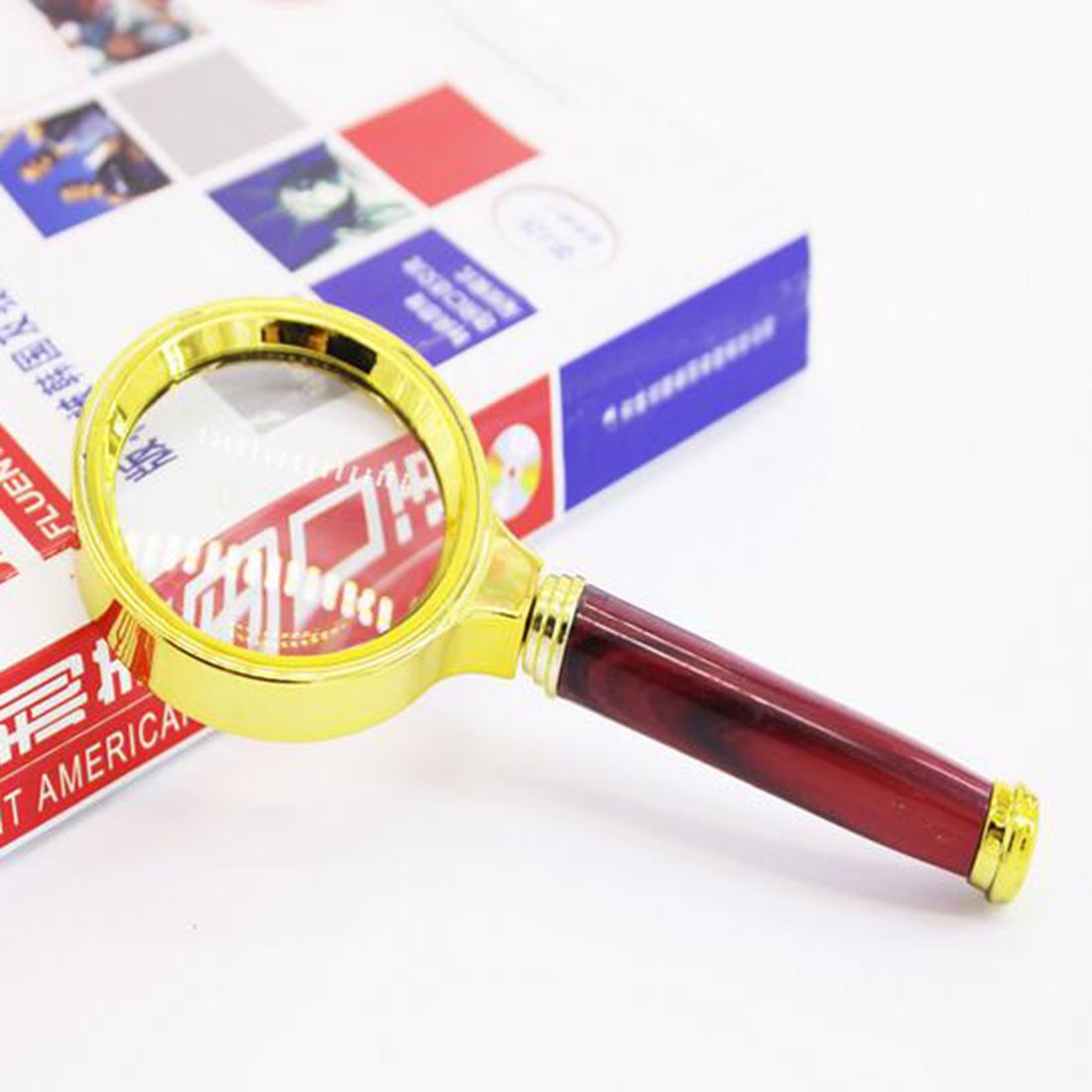 10x Foldable Handheld Magnifier Mini Pocket Microscope Reading Magnifying Glass Lens Jewelry Loupe