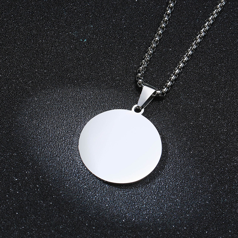 DEFEND US IN BATTLE SAINT MICHAEL MEDAL INSPIRATIONAL PENDANT FOR MEN STAINLESS STEEL SAINT MICHAEL PROTECT US NEKLACE 24INCH