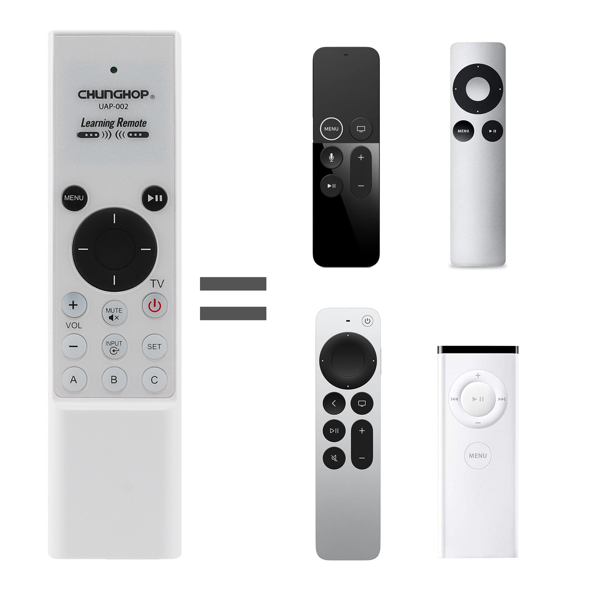 Remote Control Use for Apple TV 2/3/6th A1294 MM4T2ZM/A MD199LL/A MC572LL/A MC377LL/A A1427 A1469 A1378 MM4T2AM/A Mus Controller