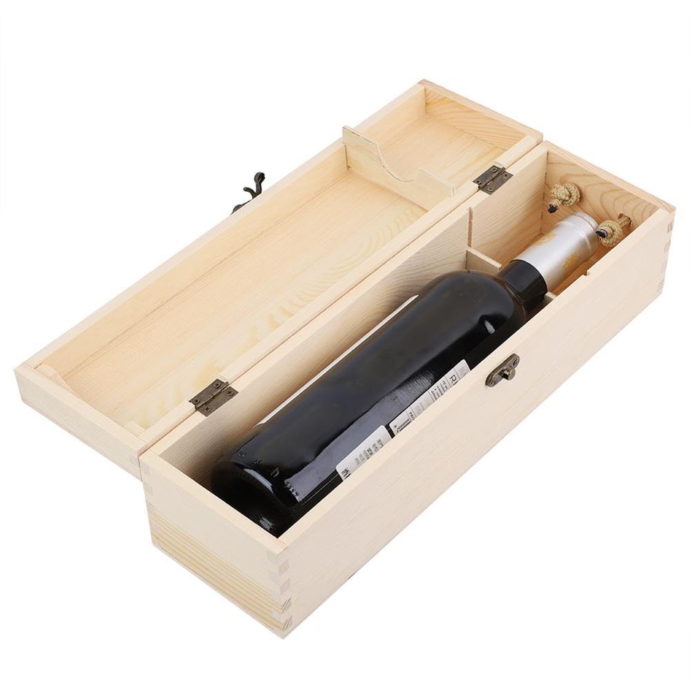 Wooden Red Wine Bottle Box Wine Packing Box Birthday Beer Collection For Wine Collectors Bar Accessories