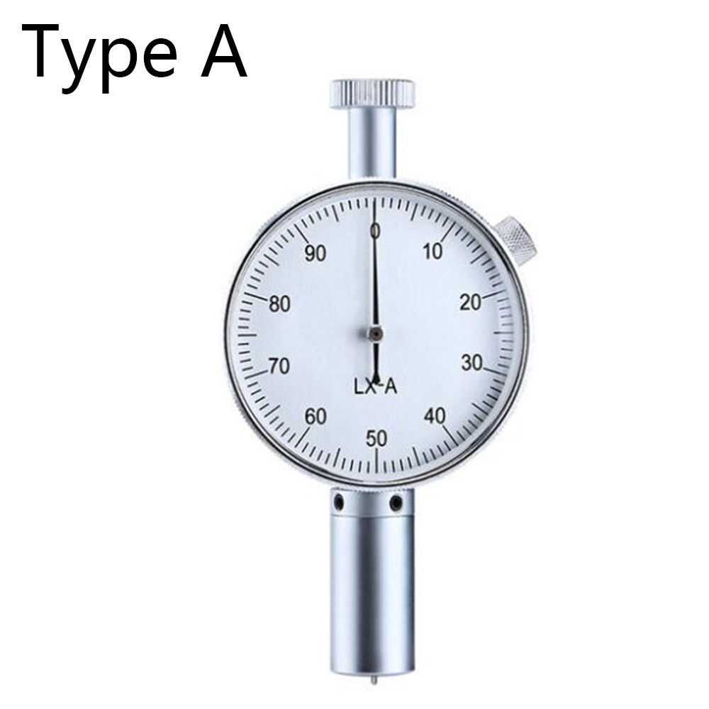 Wybierz Brzeg twardościomierz durometr 0-100HC LCD Brzeg A/C/D sklerometr penetrometr robić plastiku skóra guma multi-żywica: biały