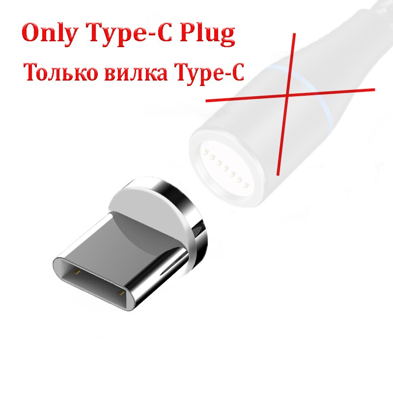 3A Magnetische Kabel Fast Charger Type C Magneet Mobiele Telefoon Oplaadsnoer Voor Samsung S20 Fe A52 A72 A32 A42 a12 A22 5G A21S Kabel: Only Type-c Plug