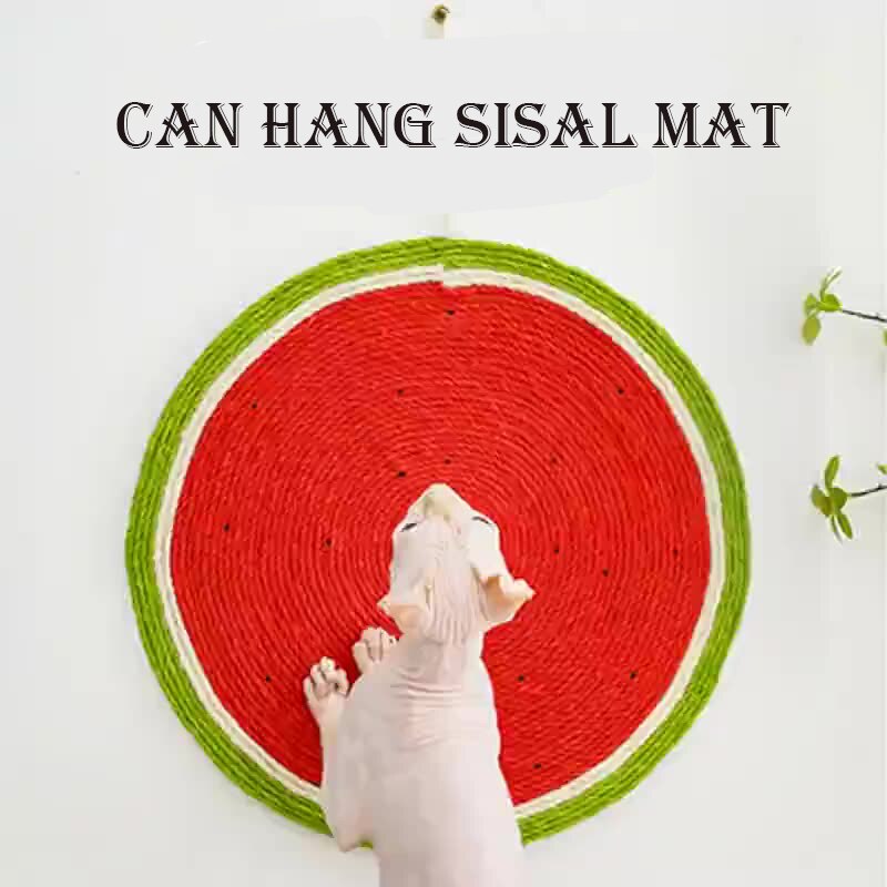 Tapis à gratter en Sisal naturel pour chat, à texture Premium, Durable, réversible