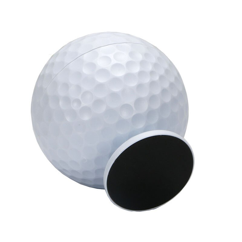 White ABS Golf Ball Shaped Automatic Pop-Up Toothpick Holder Novelty Golf Decoration 10.8x9x5.1cm