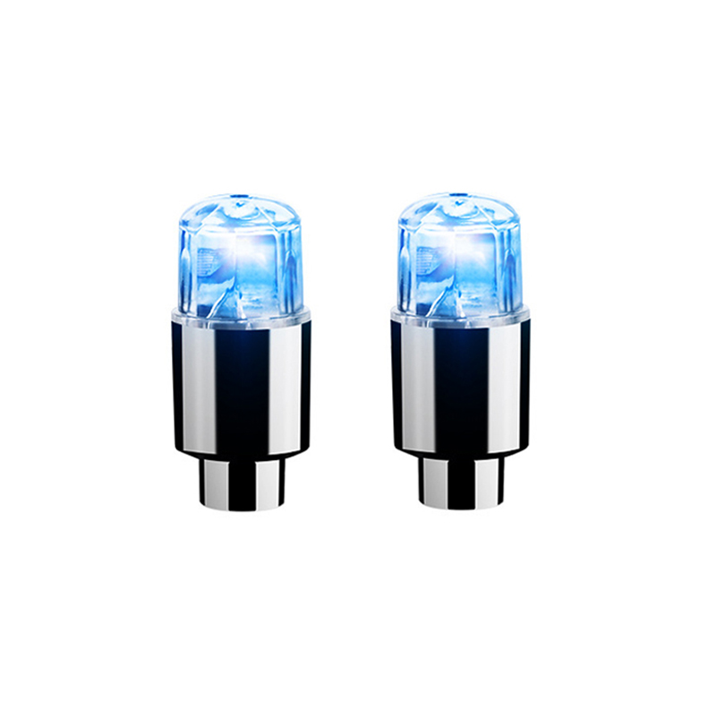 4 Uds. De luces LED coloridas para ruedas, tapas de válvulas de neumáticos de coche, bombilla de luz de neón, cubierta Universal para válvula de bicicleta y motocicleta, Exterior de coche: Multicolor