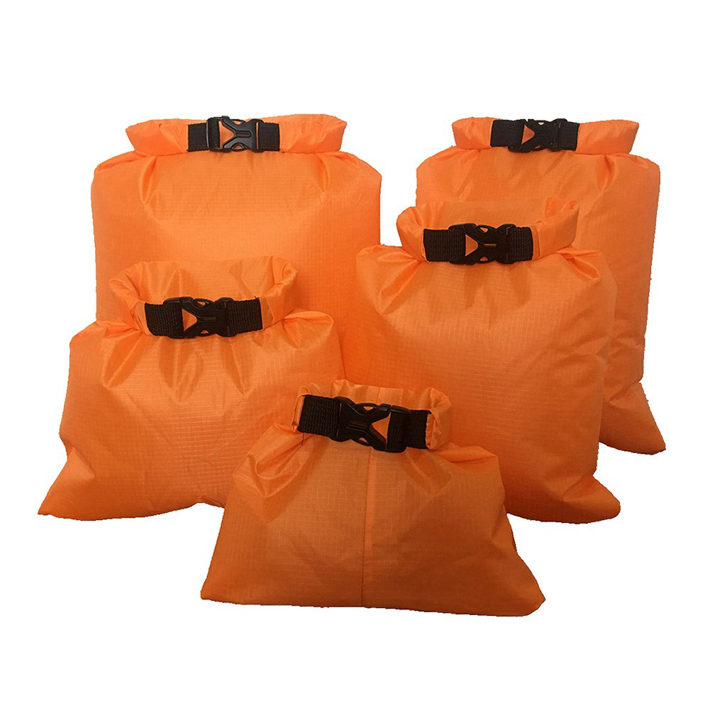Five-piece Drifting Waterproof Dry Bag Boating Camping Rafting Hiking EDF88: Orange