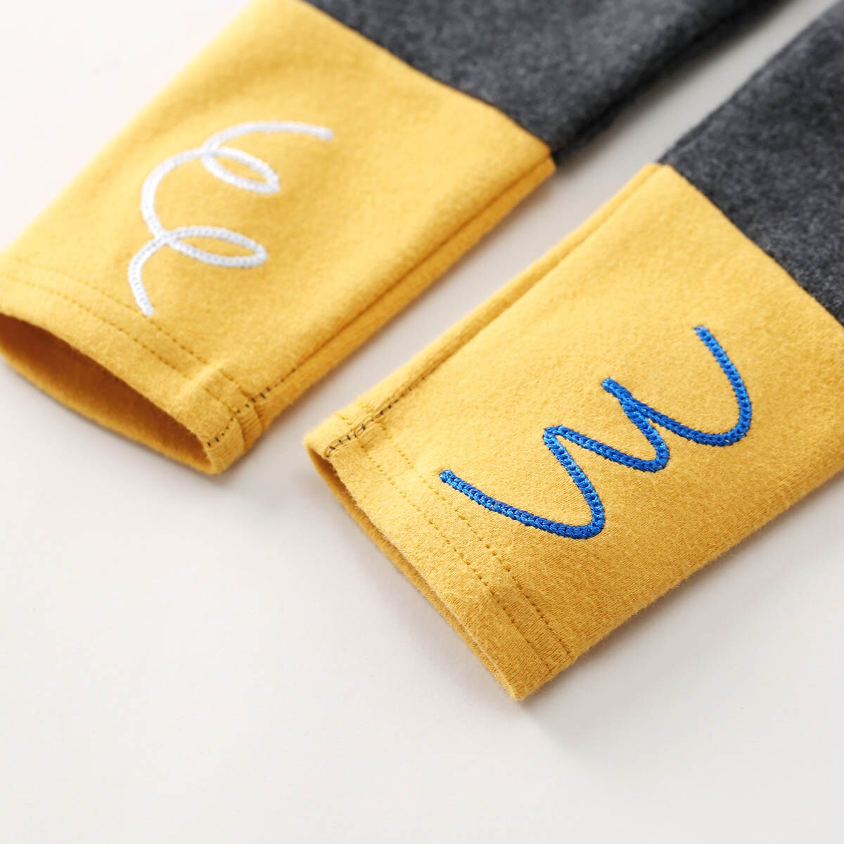 Pureborn Baby Girl Leggings Contrast Color Slim Bottoms Stretchy Cotton Slim Warm Baby Trousers Spring Autumn