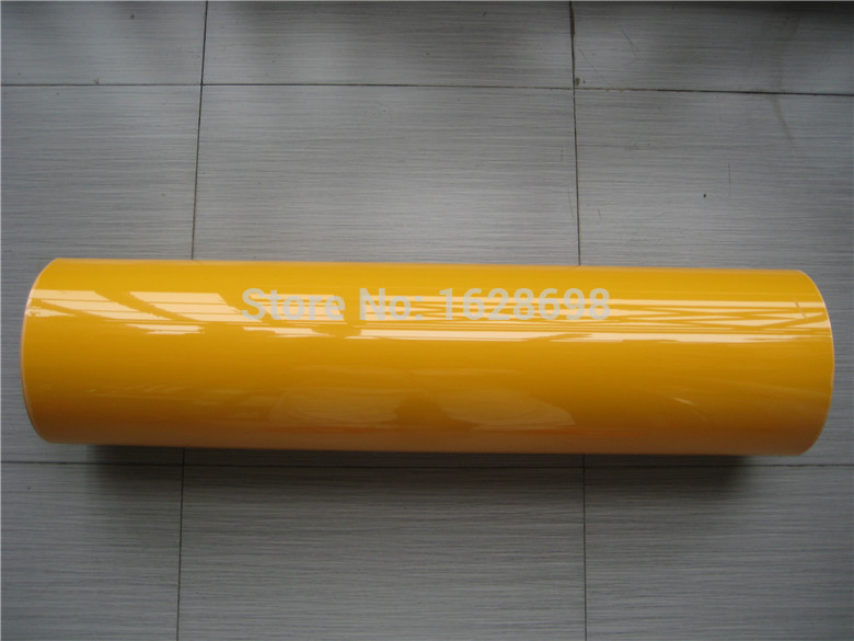 Most popular T-shirt Heat press film pvc clear sheet vinyl transfer CDC-04 Yellow color for 2m length