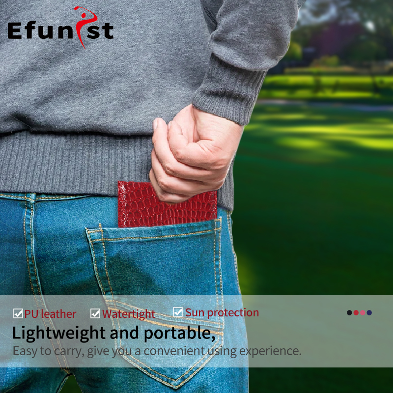 Golf Score Book PU Leather Material Score Notebook With Pencil And Score Card Easy To Use Of Golf Supplies