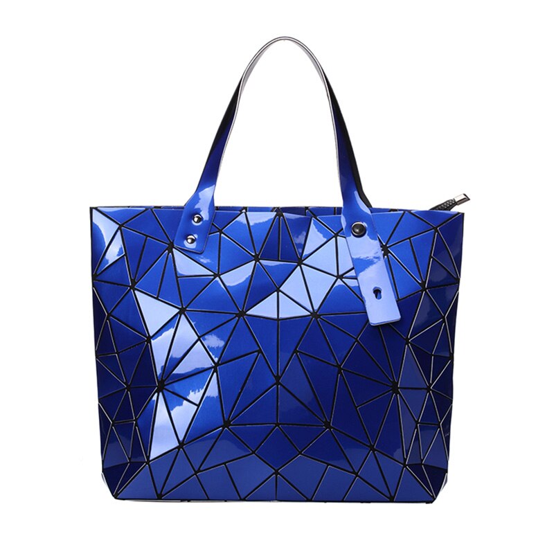 Lovevook Vrouwen Handtassen Luxe Tassen Schoudertassen Voor Dames Grote Tassen Voor Werk Geometrische Patroon: Blauw