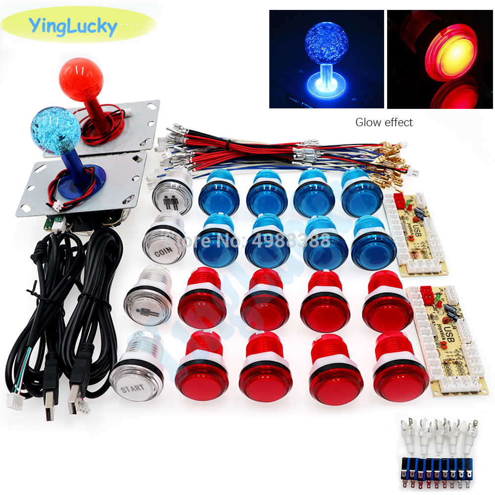 Diy Led Joystick Arcade Kits 2 Spelers Met 20 Led ... – Grandado