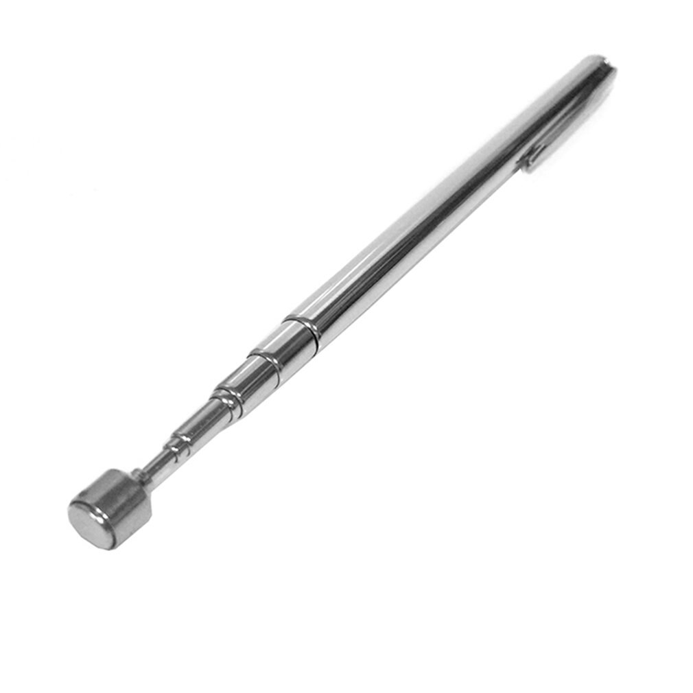 Portable Size Handheld Outdoor Keys Picker Magnetic Magnet Tool Lightweight Extendable Pick up Nuts Bolts Tools 12.5-66cm Silver