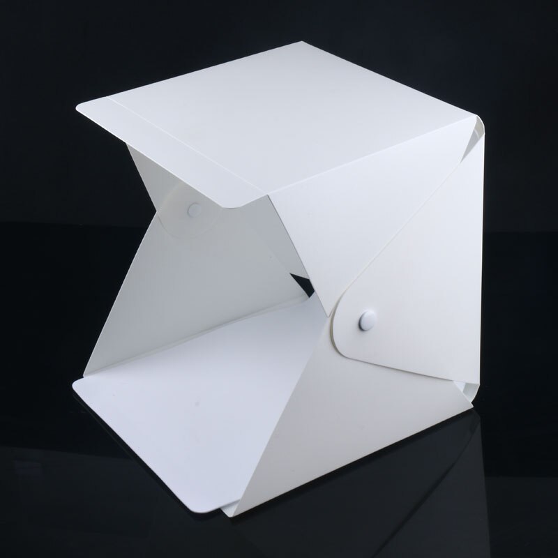 2 Background LED Folding Lightbox Portable Photography Photo Studio Softbox Brightness Light Box DSLR SLR Mini studio