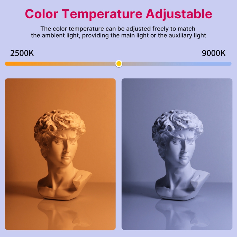 Ulanzi VL119 RGB tubo de luz LED de mano para vídeo varita de luz colorida CRI 95 + 2500K-9000K iluminación de estudio de fotografía