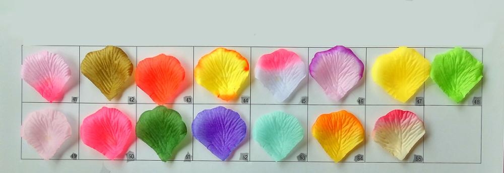 Pétalos de rosa para boda decoración romántica de pétalos de rosa para boda, diseños de escenas de boda, flores, pétalos para bodas, 5x5CM, 1000 unidades