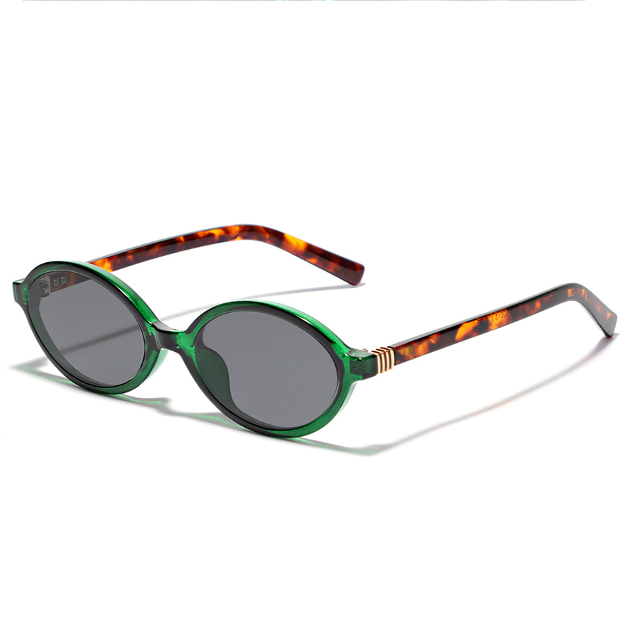 DDDLONG, gafas ovaladas antiluz azul, gafas graduadas, montura para hombres, gafas de sol para mujeres, lentes ópticos reemplazables D399: Caqui
