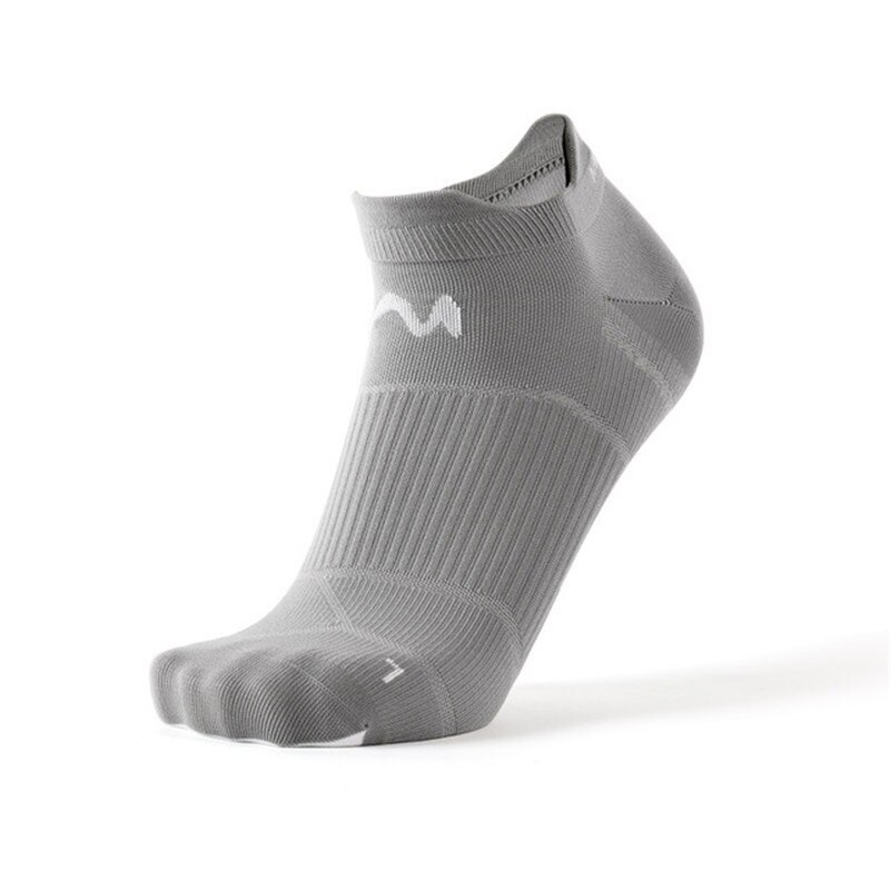 Professionelle unisex Sport Socken Leichte schnell trocken tragen Besteändig Laufschuhe Socken für Marathon- Joggen Fitness: grau / L(39-42)