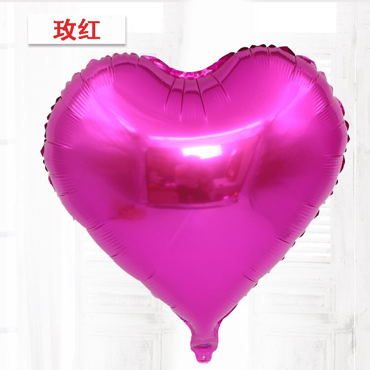 10 stk/parti 5in baby shower fest folie ballon pink&blå hjerteformet helium luftkugle bryllup fødselsdagsfest dekoration balloner: S / 3 stk