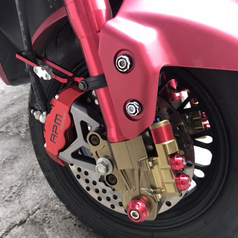 Cnc Universele Motorfiets Scooter Rem Pomp Remklauwen Met 200Mm 220Mm Schijfrem Pomp Adapter Bracket