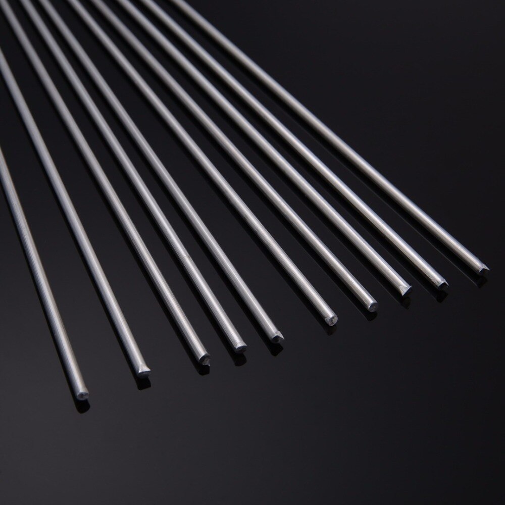 10 pièces baguettes de soudage en Aluminium basse température Tig soudure baguette de brasage 3.2mm x 330mm