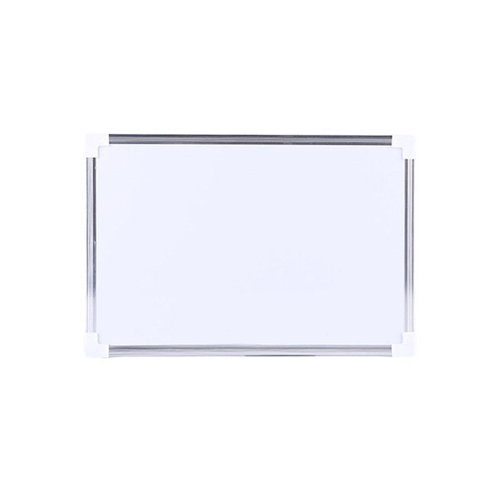 Pizarra blanca magnética de doble cara para oficina y escuela, bolígrafo de borrado en seco, imanes, botones, escritura, N9N4: 40x30cm