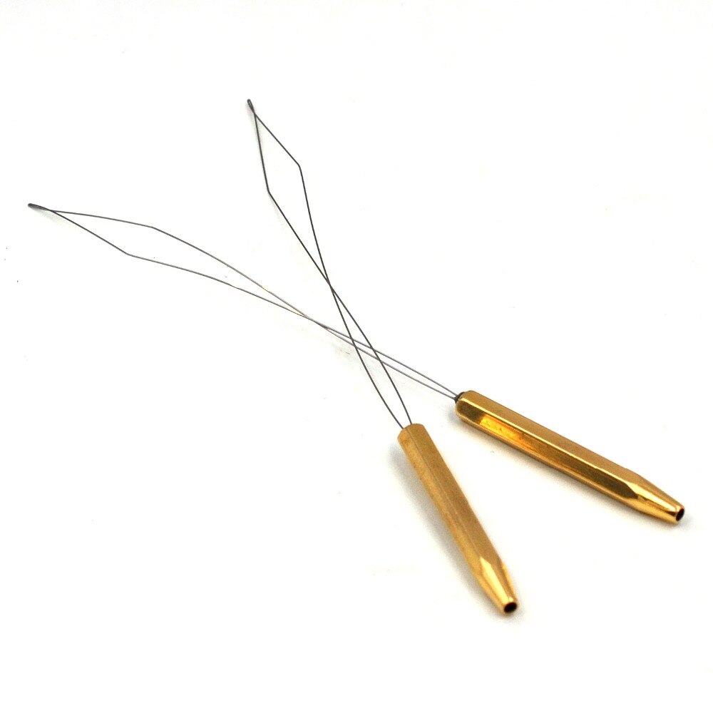 MNFT 1PCS Brass Bobbin Threader Fly Fishing Tying Thread Half Hitch Tool Fly Fishing Bug Binding Tools