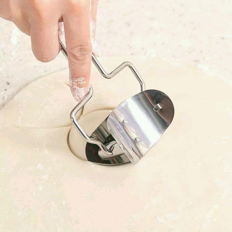 Molde de bola de masa circular de acero inoxidable ecológico rodillo espagueti prensador de masa herramienta para Fideos cortador de piel envoltorios Pasta casera