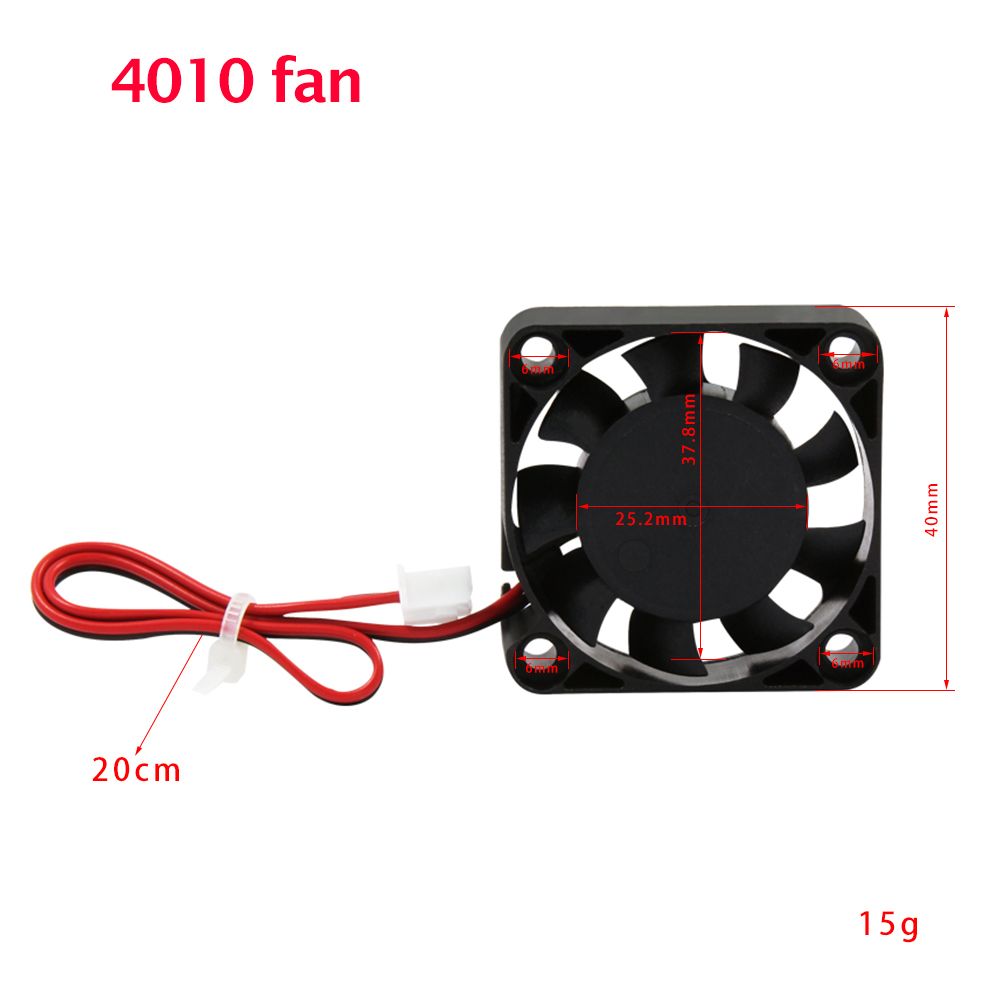 2/4pz 12V 24V Ventola di raffreddamento 2510 3010 4010 5010 6015 Ventola di raffreddamento Parti della stampante 3D CPU del computer Ventola di raffreddamento Ventola dell'estrusore del radiatore