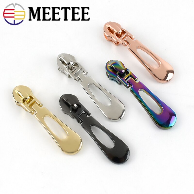5/10Pcs Rits Sliders Voor 5 # Nylon Ritsen Trekt Jas Pocket Rits Hoofd Tas Reparatie Kits Vervanging diy Naaien Accessoires