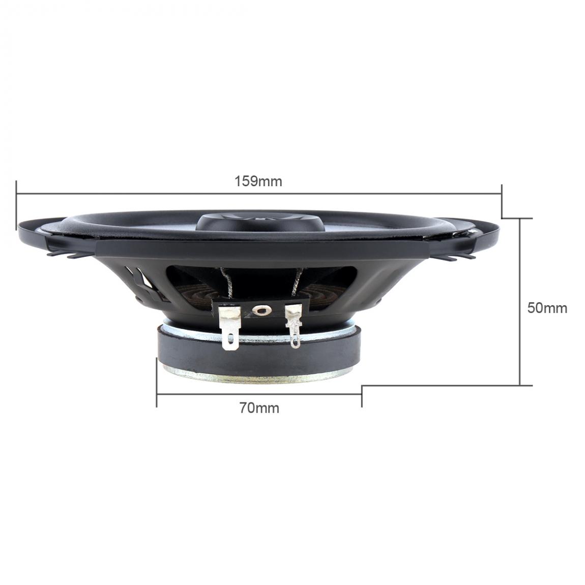 Labo 2 kpl auton bassokaiuttimet 2 tie 100w kaiutin 6.5 tuuman auton hifi koaksiaalikaiutin täyden taajuuden kaiuttimet autostereoille