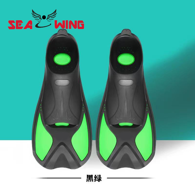 Aletas de entrenamiento de natación para principiantes con múltiples especificaciones de colores, zapatos de rana de entrenamiento de buceo originales de fábrica: Talla única / Blanco