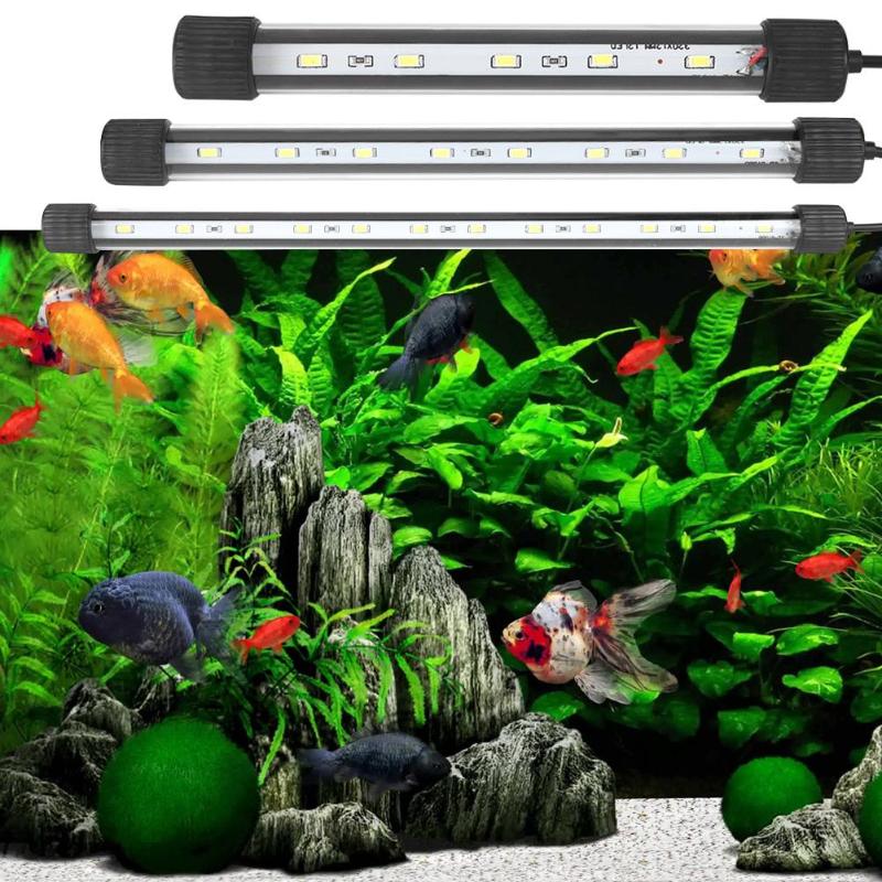Waterproof LED Aquarium Light Bar for Fish Tank Submersible Underwater Lamp Aquatic Decor Home 220-240V Pet Fish Supplies