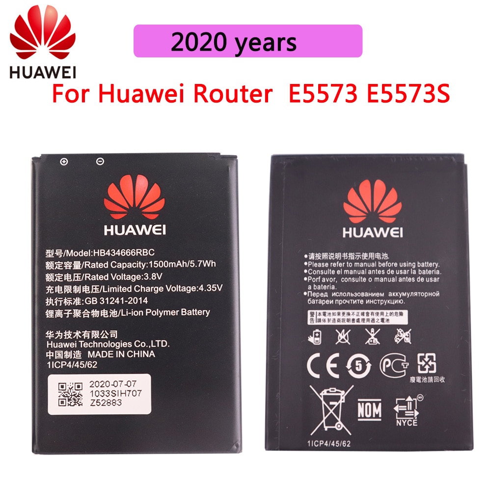 Oryginalny HB434666RBC bateria robić telefonu Huawei router E5573 E5573S E5573s-32 E5573s-320 E5573s-606 E5573s-806 1500mAh baterii