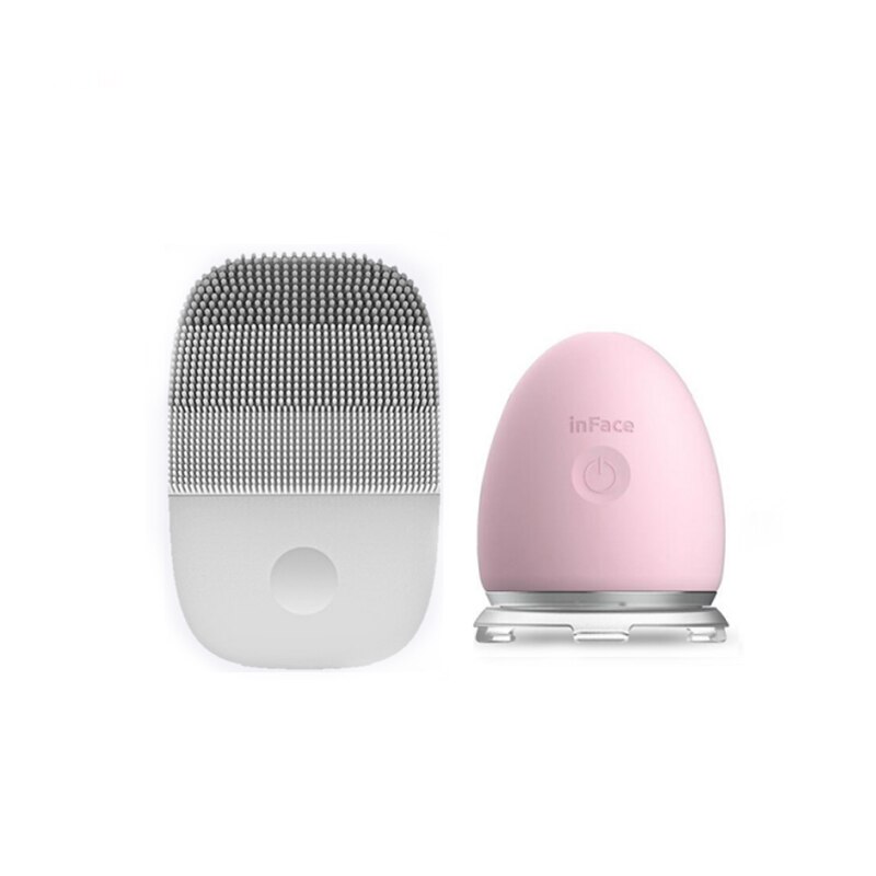 Xiaomi Inface Ultrasonic Ion Skin Cleaning Instrument And Face Facial Vibration Massage Ion Introduction Skin Tender And Shiny: XM-YP-508-G-P