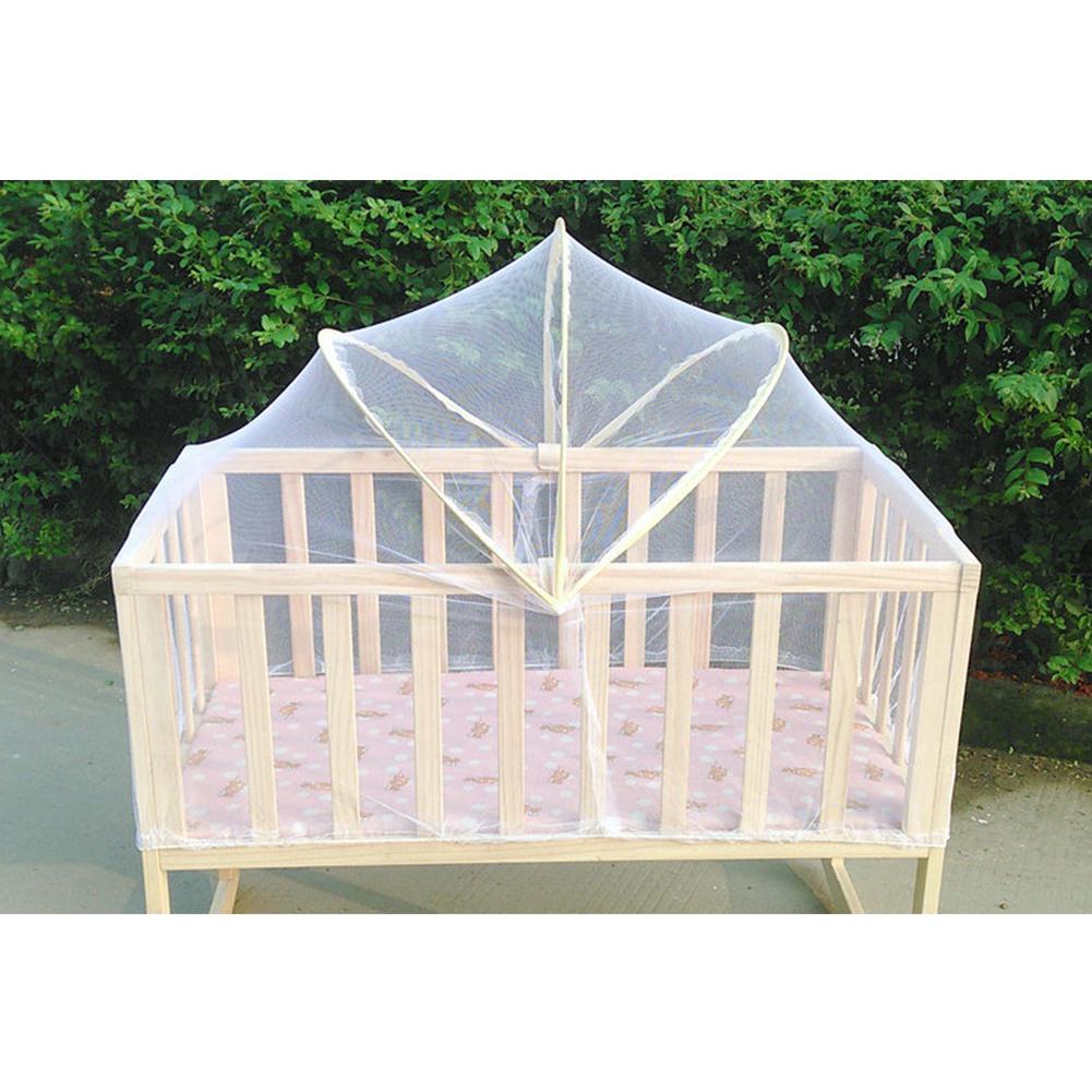 Kuulee Baby Summer Cradle Mesh Mosquito Net Foldable Large Size 100*60CM Baby Arched Mosquitoes Net Portable Crib