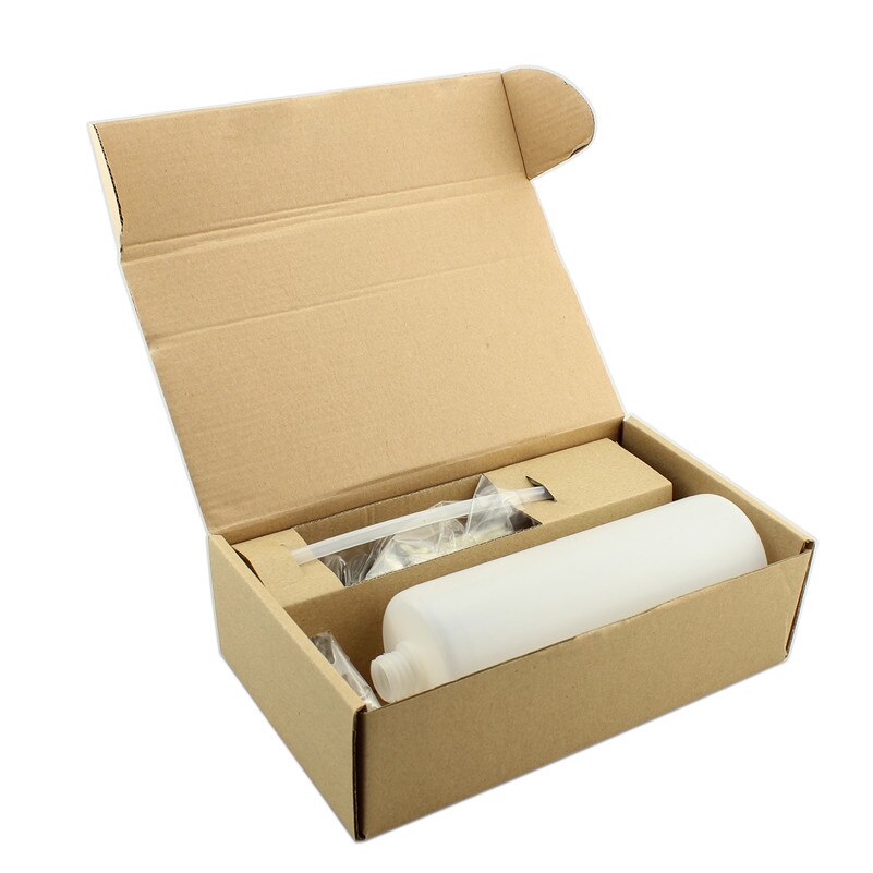 Stainless Steel Kitchen Sink Liquid Dish Soap Dispenser Brushed Finish 17 OZ Bottle /3.15 Inch Threaded Tube