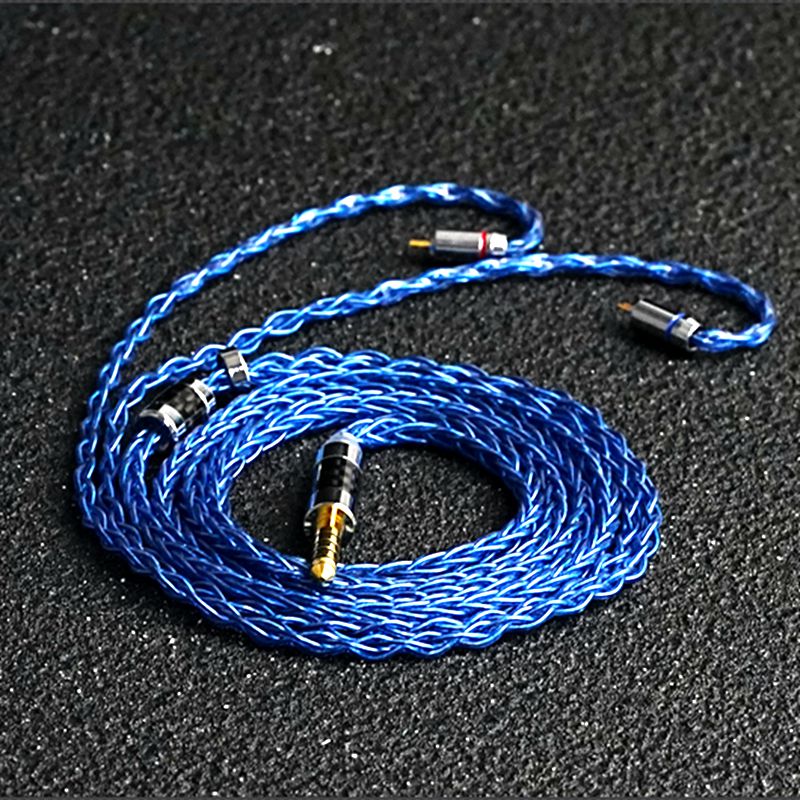 XINHS F17 8-core sky blue silver plated headphone upgrade cable: 2XS / SKY BLUE