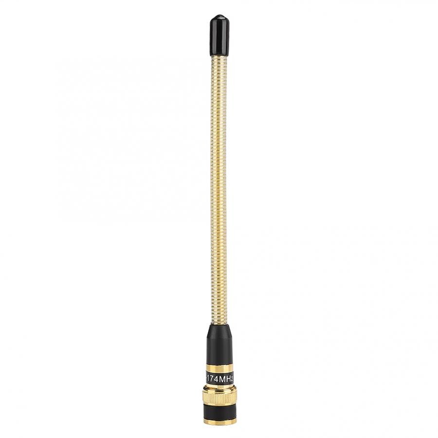 Golden BNC Flexible Spring Antenna VHF for Malanz C150/C450/HX260/HX270 for Jianwu TH-28A/TH-48A/TH-78A Models