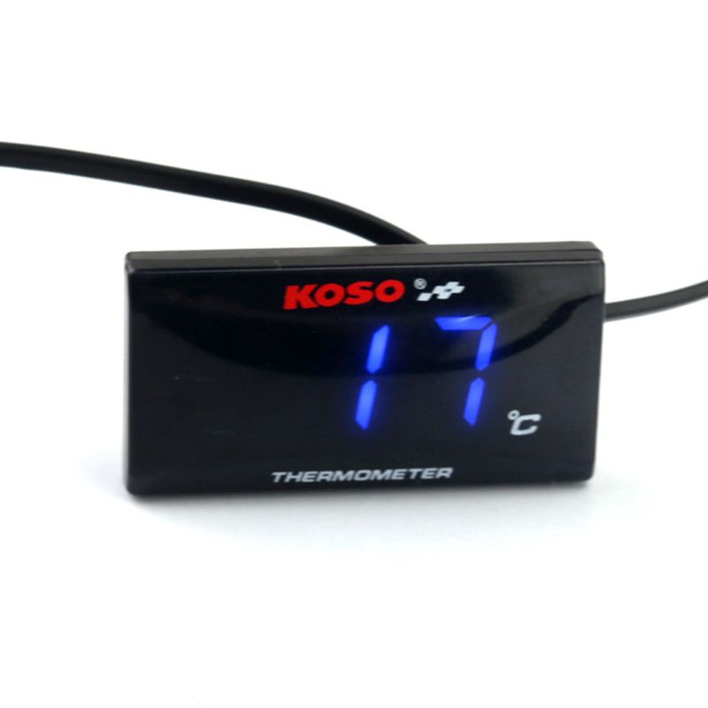 Motorcycle Thermometer Universal Digital Moto Water Temp Digital Display Temperature Gauge Meter