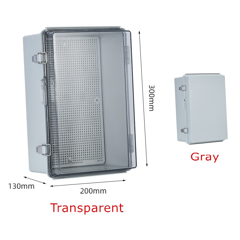 IP67 Waterproof Gray/Transparent Cover Enclosure Juction Box ABS Plastic Outdoor Electronic Instrument Hinge Case: 4XL / Blue