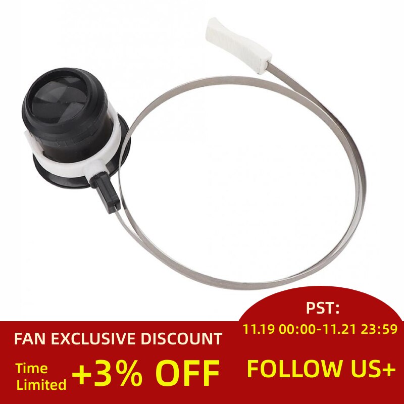 5X Eye Vergrootglas Tool Vergrootglas Loupe Lens Horloge Reparatie Vergrootglas Accessoire met Hoofd Band tool Voor Horlogemaker