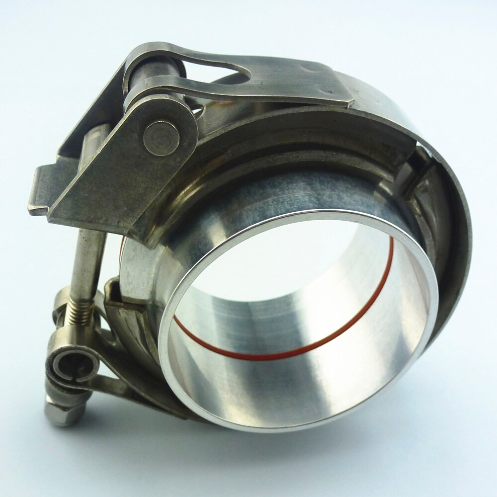 1.5''-5.0" ss304 Quick release V band clamp with Aluminum Alloy flange kit for exhaust pipe clamp nylon nut