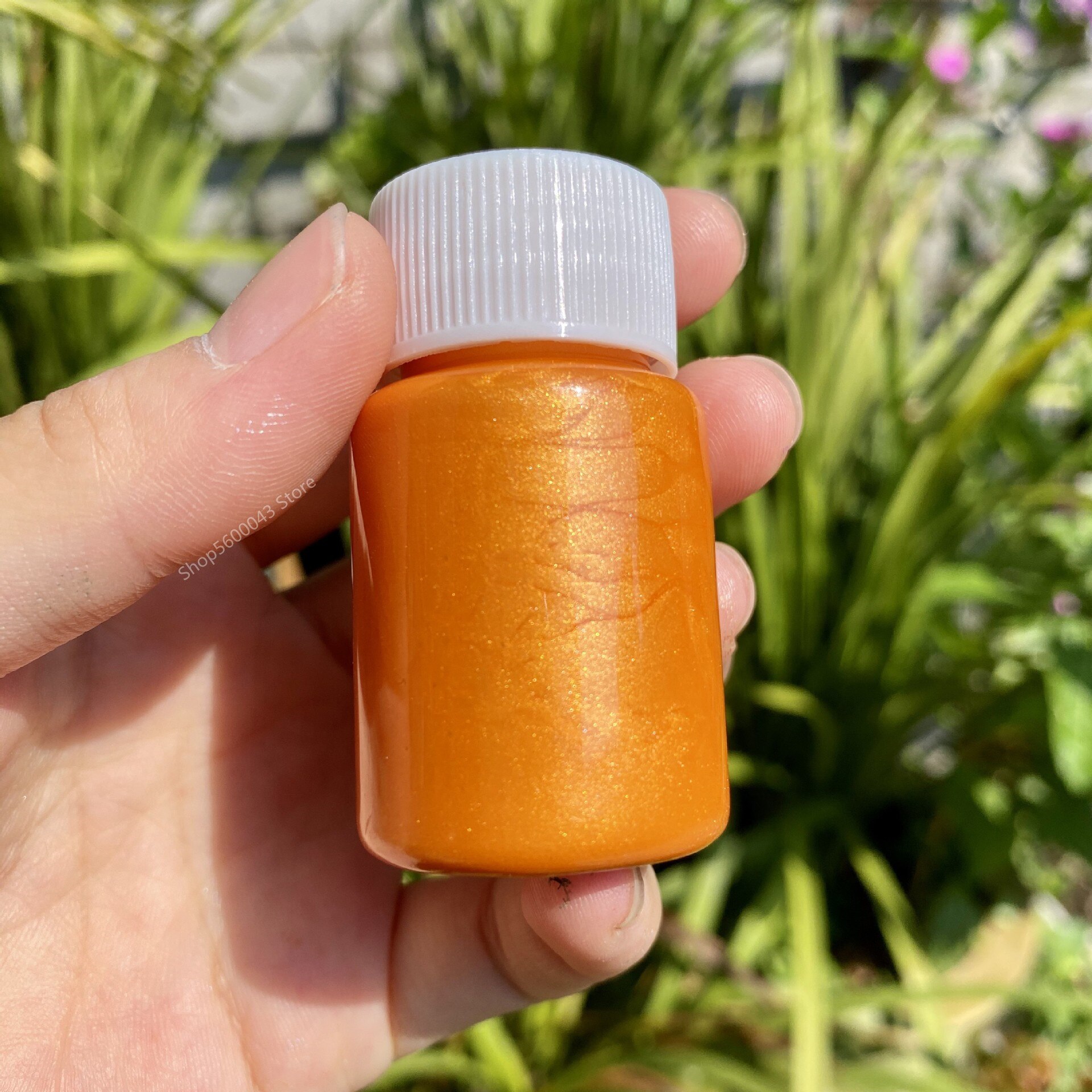 20Ml Gold Metallic Acryl Verf Waterdichte Niet Vervaagd Voor Beeldhouwwerken Coloring Diy Handgeschilderde Kleding Vloeibare Graffiti Pigmenten: Flash orange