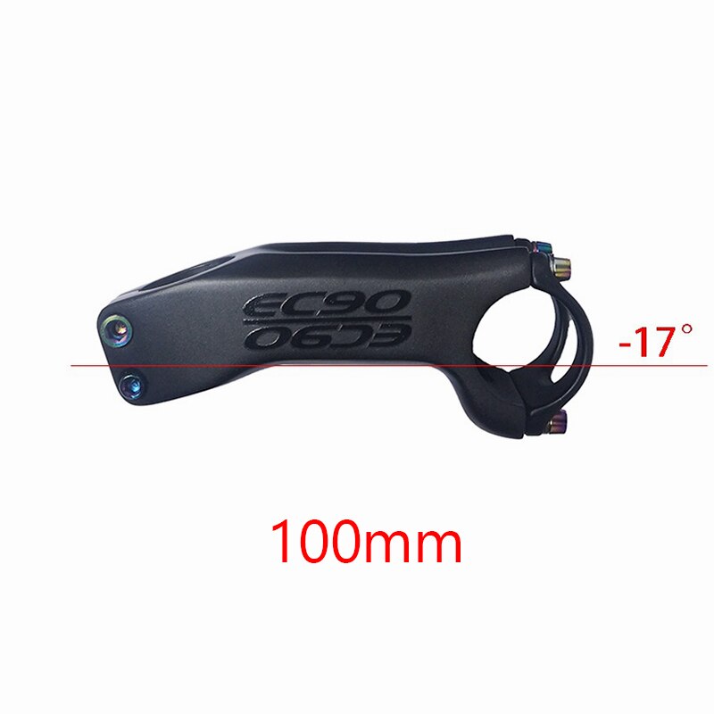 Carbon Stem EC90 Mountain Bike Stem Carbon Fiber Road Bike Handlebars Plus or Minus 6 Degrees/17 Degrees Road Bike Stem: 17-100mm