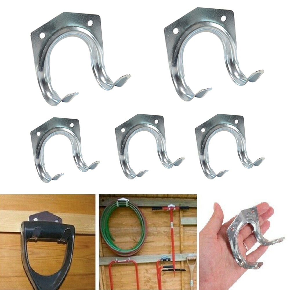 5/10 Pcs métal outil stockage mur crochet Double porte-cintre suspendus crochets jardin Garage outils pour jardinage articles ménagers DD